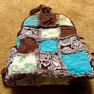 Backpack.  Patchwork type.  Small.